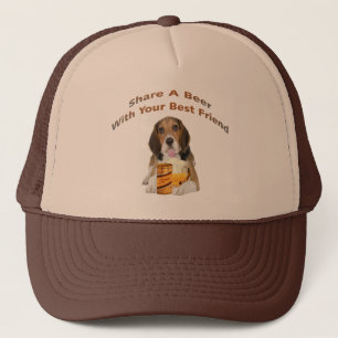 Beagle Shares A Beer Trucker Pet