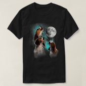 Beagle Shirt, Beagle Howling at the Moon, Beagle L T-shirt (Design voorkant)