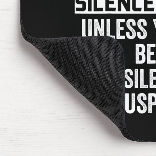 Beagle Silence is Golden Funny Dog Muismat (Hoek)