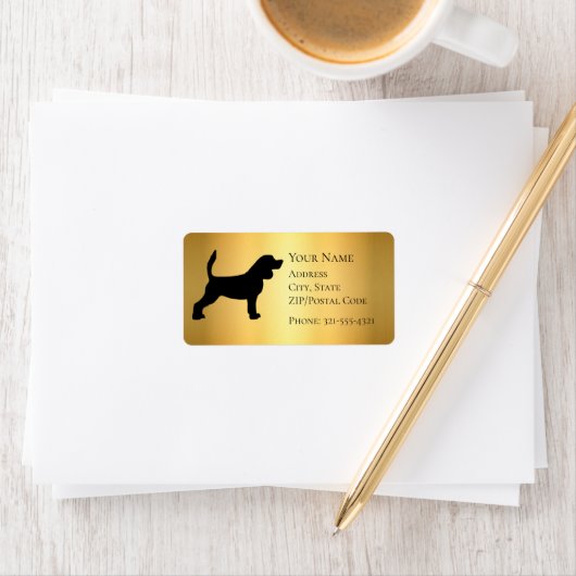 Beagle Silhouette Label (Insitu)