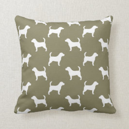 Beagle Silhouettes Pattern Kussen