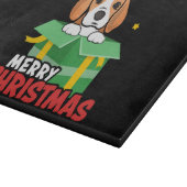 Beagle Sinterklaas hondenliefhebbers Prettig Kerst Snijplank (Hoek)