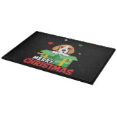 Beagle Sinterklaas hondenliefhebbers Prettig Kerst Snijplank (Hoek)