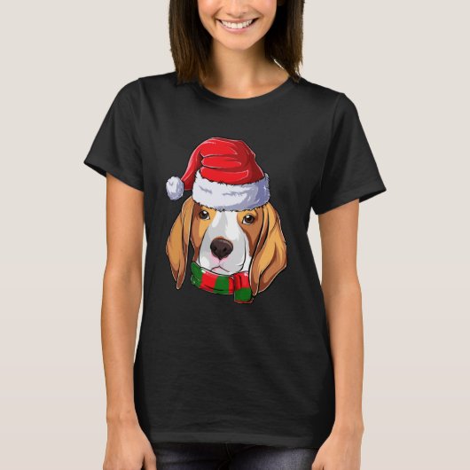 Beagle Sinterklaas Jongens Kleding Kerst Kinder Ho T-shirt (Voorkant)