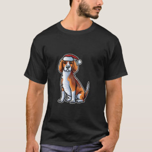 Beagle Sinterklaas Pet Merry Christmas Dog X Mas D T-shirt