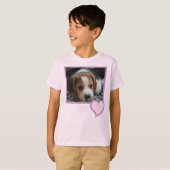 Beagle Sister Text Pet Dog Family Foto T-shirt (Voorkant volledig)