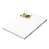 Beagle Sleeping Cartoon Notitieblok (Linkerzijde)