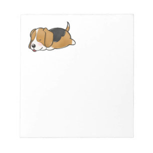 Beagle Sleeping Cartoon Notitieblok