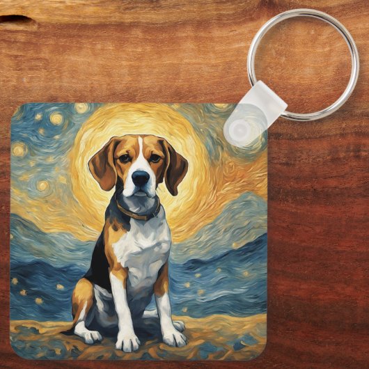 Beagle Sleutelhanger (Achterkant)