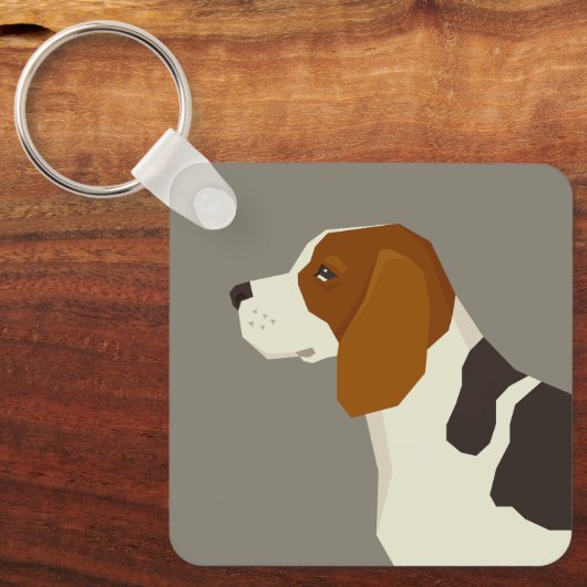 Beagle Sleutelhanger (Voorkant)
