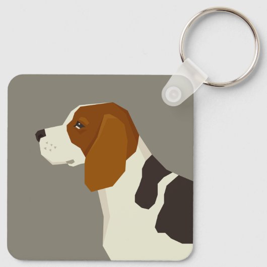 Beagle Sleutelhanger (Achterkant)