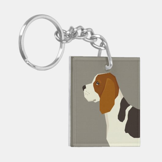 Beagle Sleutelhanger (Voorkant Links)