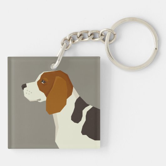 Beagle Sleutelhanger (Achterkant)