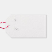 Beagle Sneeuw Hond Kerstmis Vakantie Gift Cadeaulabel (Achterkant Horizontaal)