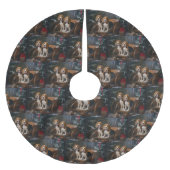 Beagle Snowy Sleigh Kerstmisdecor Kerstboom Rok (Voorkant)