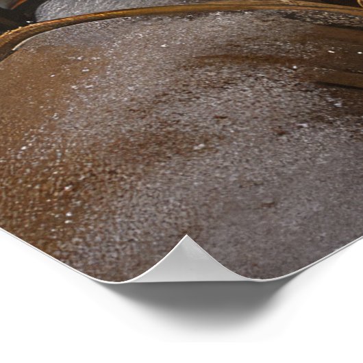 Beagle Snowy Sleigh Kerstmisdecor Poster (Hoek)