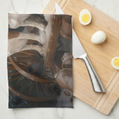 Beagle Snowy Sleigh Kerstmisdecor Theedoek (Quarter Fold)