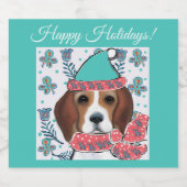 Beagle Sparkling Wijnetiket (Enkel label)