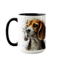 Beagle Splatter Coffee Mok Cup
