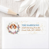 Beagle Spring Flowers Wreater Etiket (Insitu)