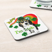 Beagle St Patrick's Day Bier Onderzetter (Linkerzijde)
