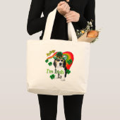 Beagle St Patrick's Day Grote Tote Bag (Voorkant (product))