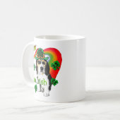 Beagle St Patrick's Day Koffiemok (Voorkant links)