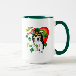 Beagle St Patrick's Day Mok