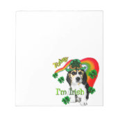 Beagle St Patrick's Day Notitieblok (Voorkant)