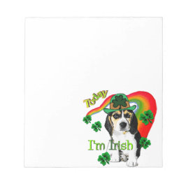 Beagle St Patrick's Day Notitieblok