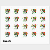 Beagle St Patrick's Day Ronde Sticker (Vel)