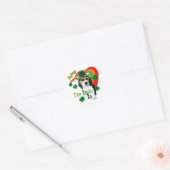 Beagle St Patrick's Day Ronde Sticker (Envelop)