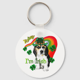 Beagle St Patrick's Day Sleutelhanger