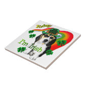 Beagle St Patrick's Day Tegeltje (Zijkant)
