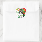 Beagle St Patrick's Day Vierkante Sticker (Tas)