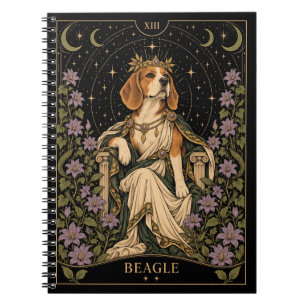 Beagle, Starlit Tarot Kunst Notitieboek