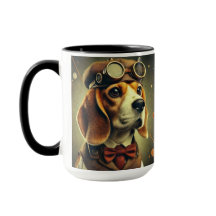 Beagle Steampunk Coffee Mok Cup