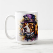 Beagle Steampunk Hond Koffiemok (Links)