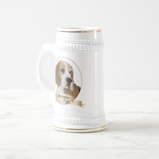 Beagle Stein Bierpul (Voorkant links)