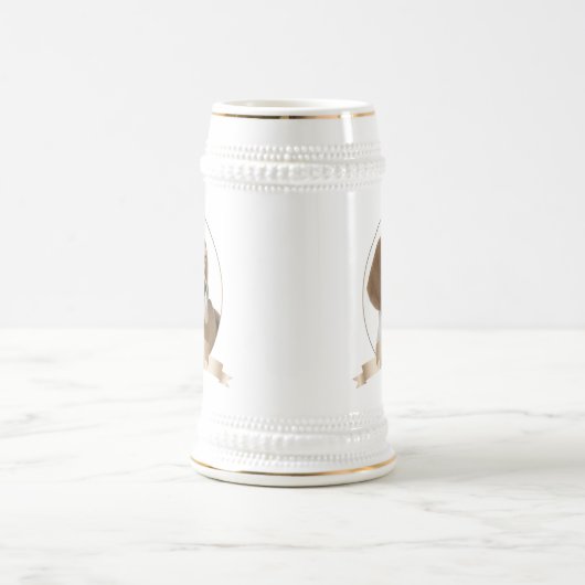 Beagle Stein Bierpul (Center)