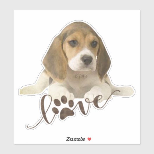 Beagle Sticker (Vel)