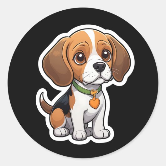 Beagle Sticker (Voorkant)