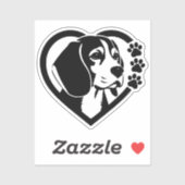 Beagle Sticker (Vel)