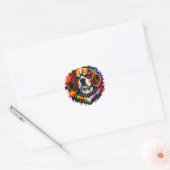 Beagle Sticker | Kleur Spetterende Hond Kunst (Envelop)
