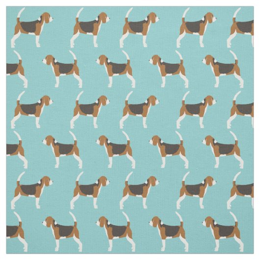 Beagle stof - schattig beagle hondenweefsel voor w (Swatch)