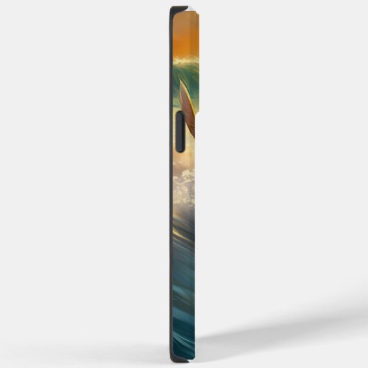 Beagle strand surfen schilderij Case-Mate iPhone case (Achterkant / Rechts)