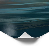 Beagle strand surfen schilderij perfect poster (Hoek)