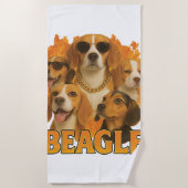 Beagle strandlaken (Voorkant)