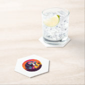 Beagle Sunset Achtergrond Shirt, Beagle Moeder, Be Kartonnen Onderzetters (Insitu)