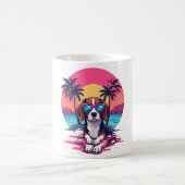 Beagle Sunset Achtergrond Shirt, Beagle Moeder, Be Koffiemok (Center)